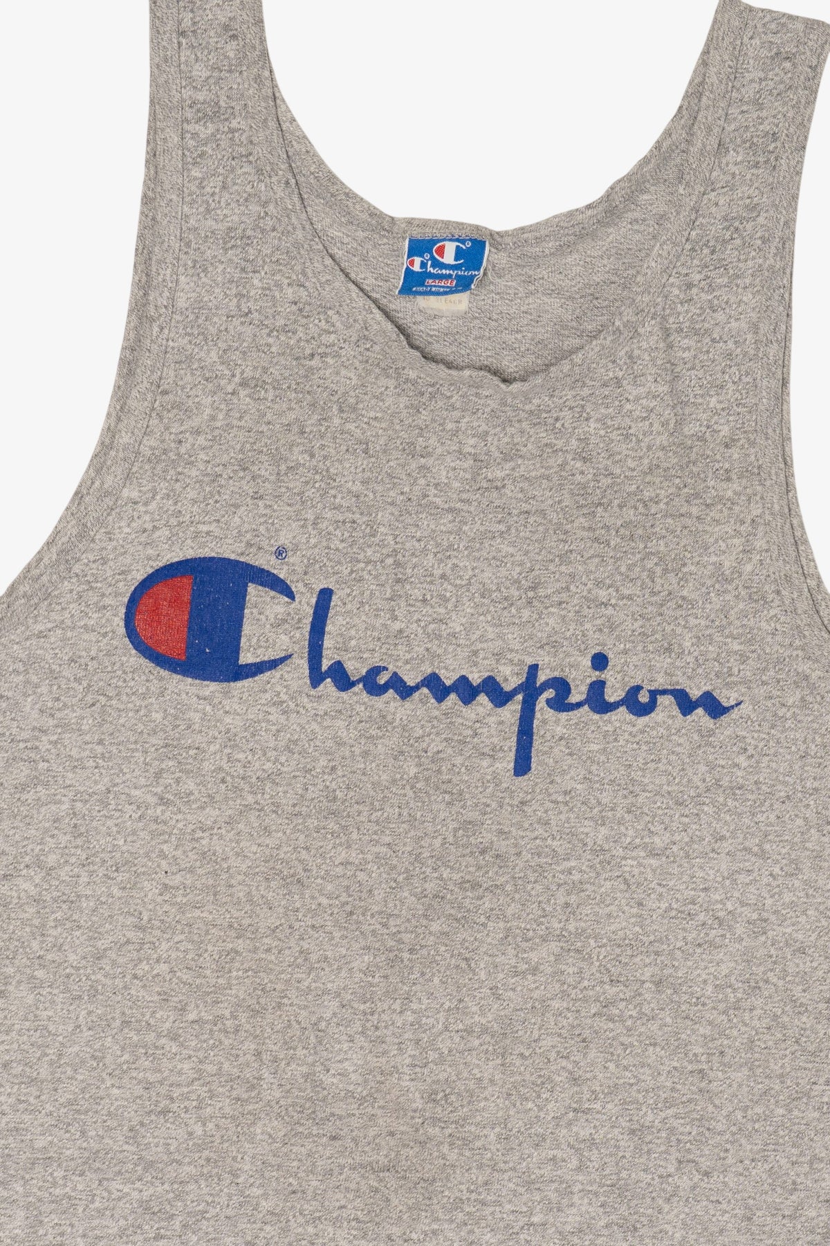 Vintage Gray Champion Sleeveless T-Shirt (1980s)