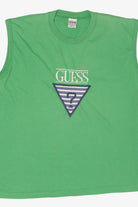 Vintage Green Guess Sleeveless T-Shirt (1990s)