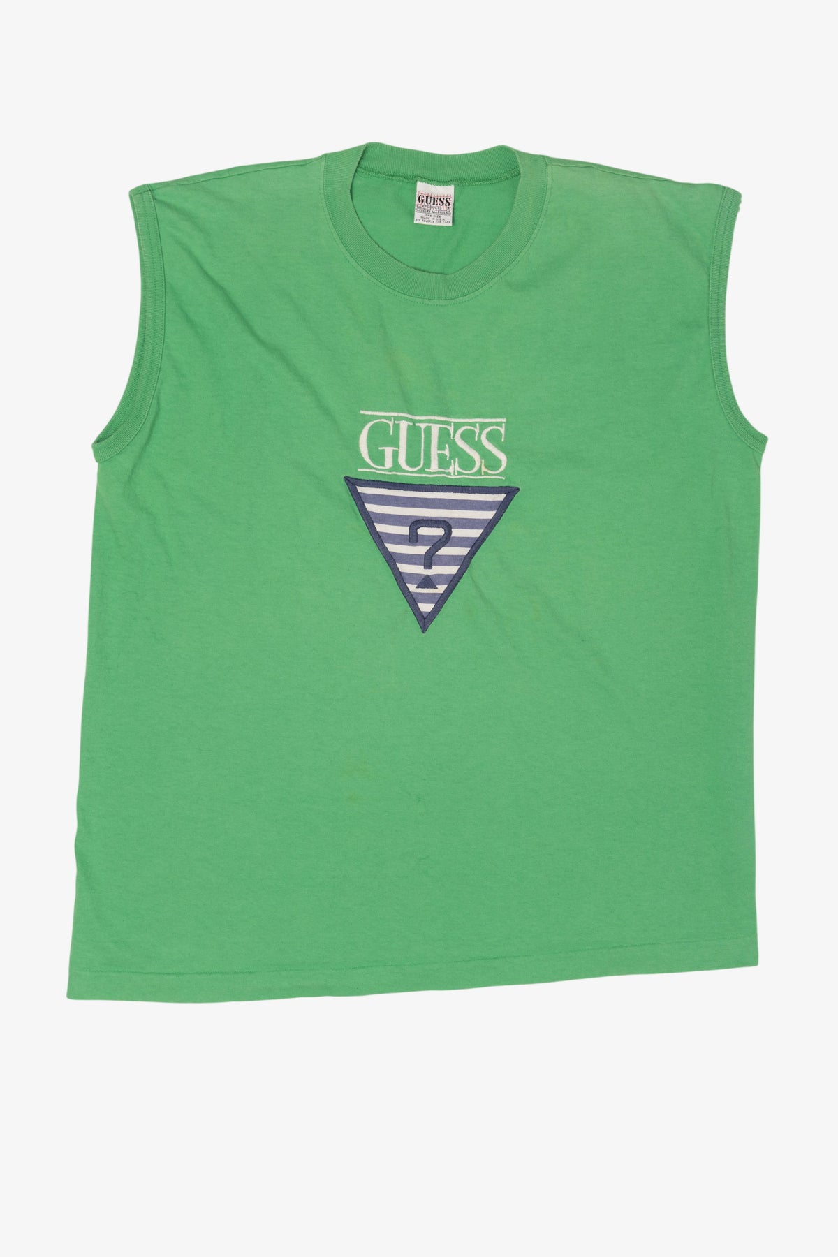 Vintage Green Guess Sleeveless T-Shirt (1990s)