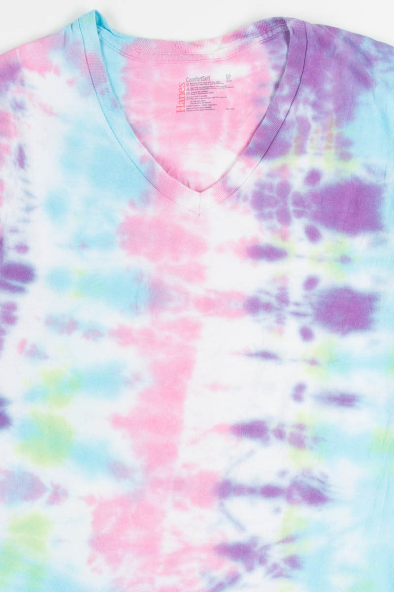 Pink & Blue Tie Dye Tee 1