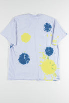 Light Blue Spotted Tie Dye Tee