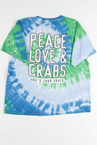 Blue & Green Joe's Crab Shack Tie Dye Tee