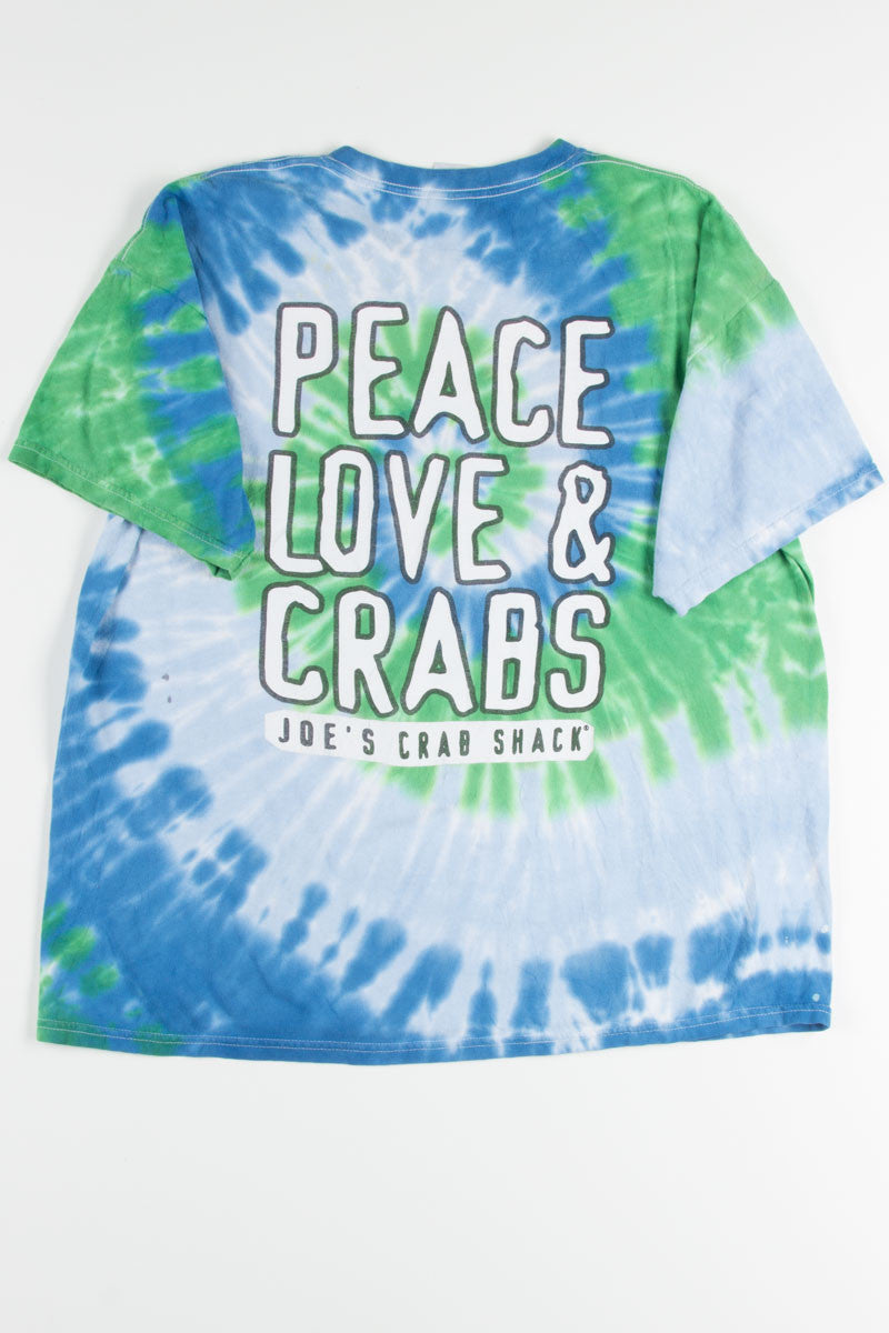 Blue & Green Joe's Crab Shack Tie Dye Tee