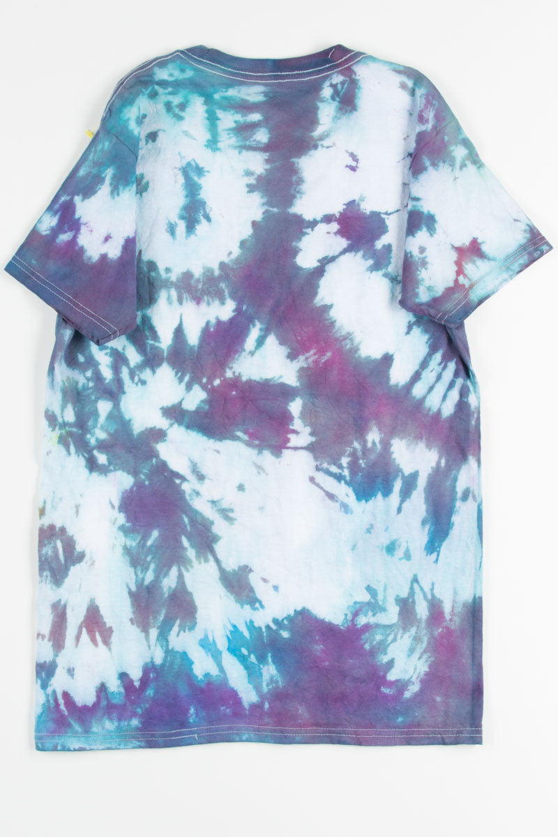 Teal & Purple Tie Dye Tee