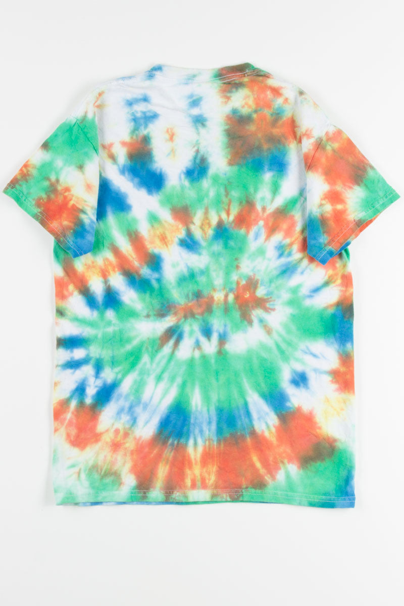 Green & Orange Weed Tie Dye Tee