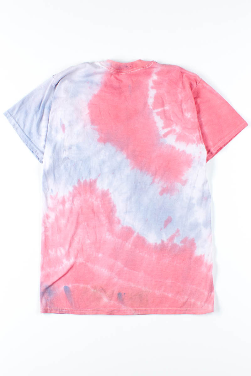 Red & Blue Swirl Videodrome Tie Dye Tee