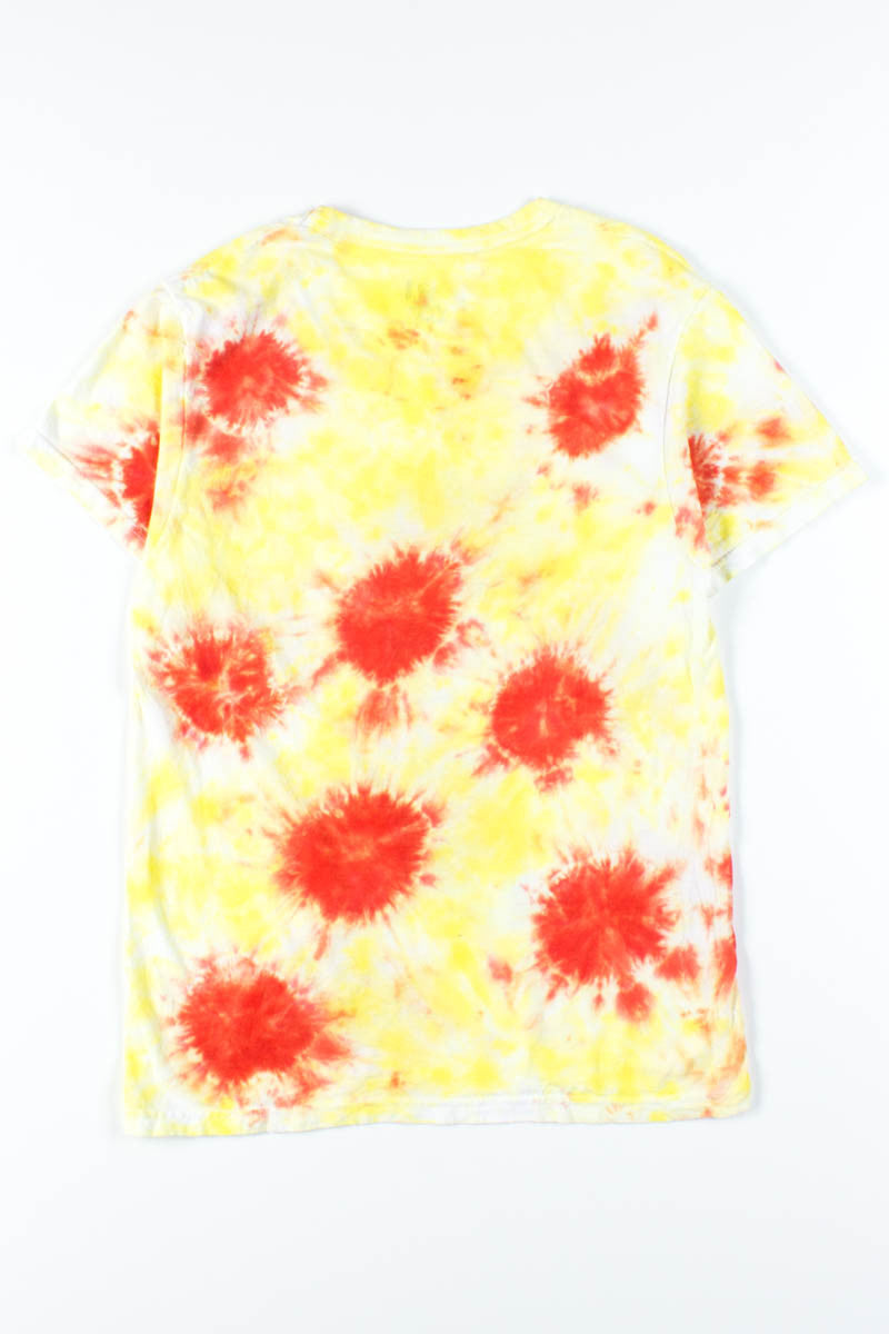 Orange & Yellow V-Neck Party Invitation Tie Dye Tee