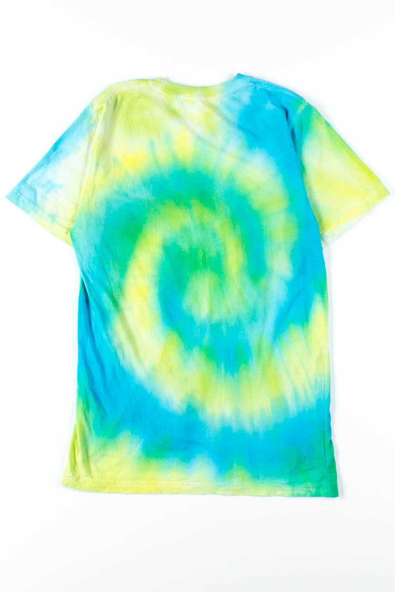 Blue & Green Blur Party Invitation Tie Dye Tee