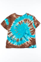 Blue & Brown Party Invitation Tie Dye Tee