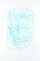 Blue Speckle V-Neck Party Invitation Tie Dye Tee