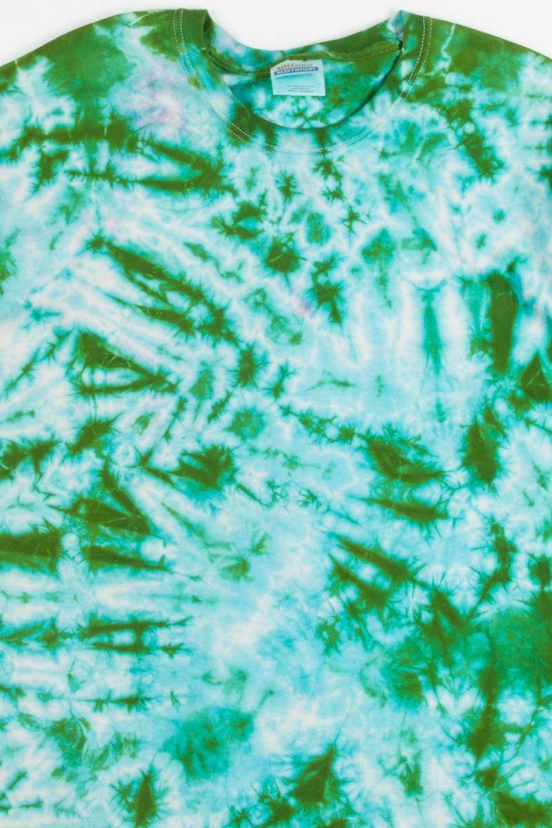 Green & Blue Tie Dye Tee