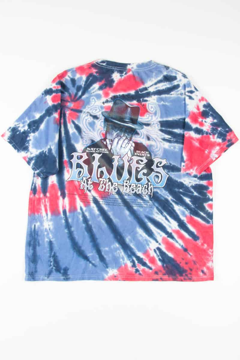 2007 Blues at The Beach Tie Dye T-Shirt