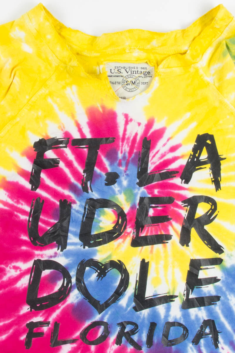 Ft. Lauderdale Tie Dye Crop Tee