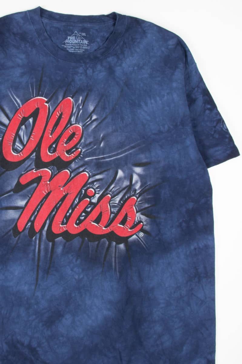 Ole Miss Stonewashed Tie Dye T-Shirt