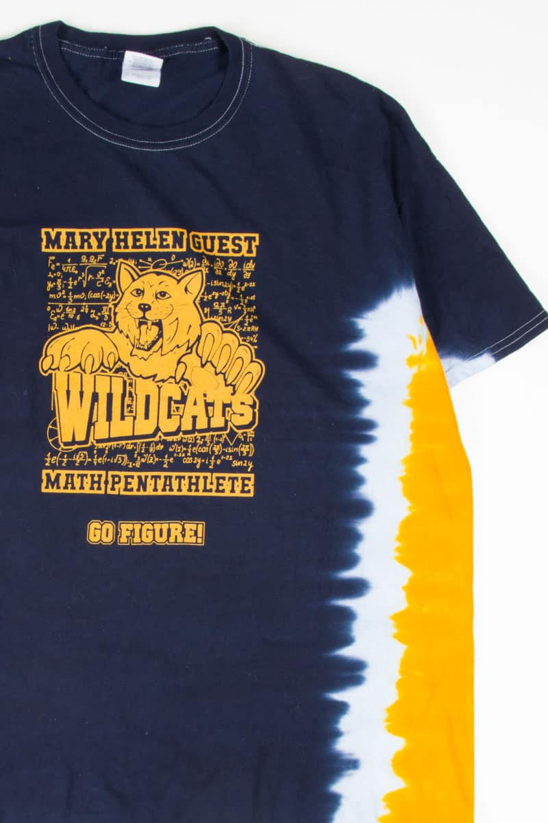 Wildcats Math Pentathlete Tie Dye T-Shirt