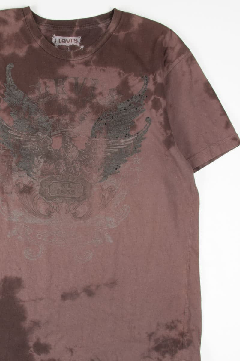 Levi's Brown Eagle Tie Dye T-Shirt