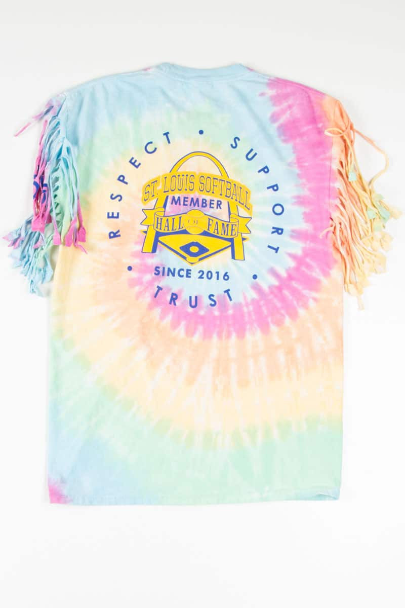 Illusions Fringe Sleeve Tie Dye T-Shirt