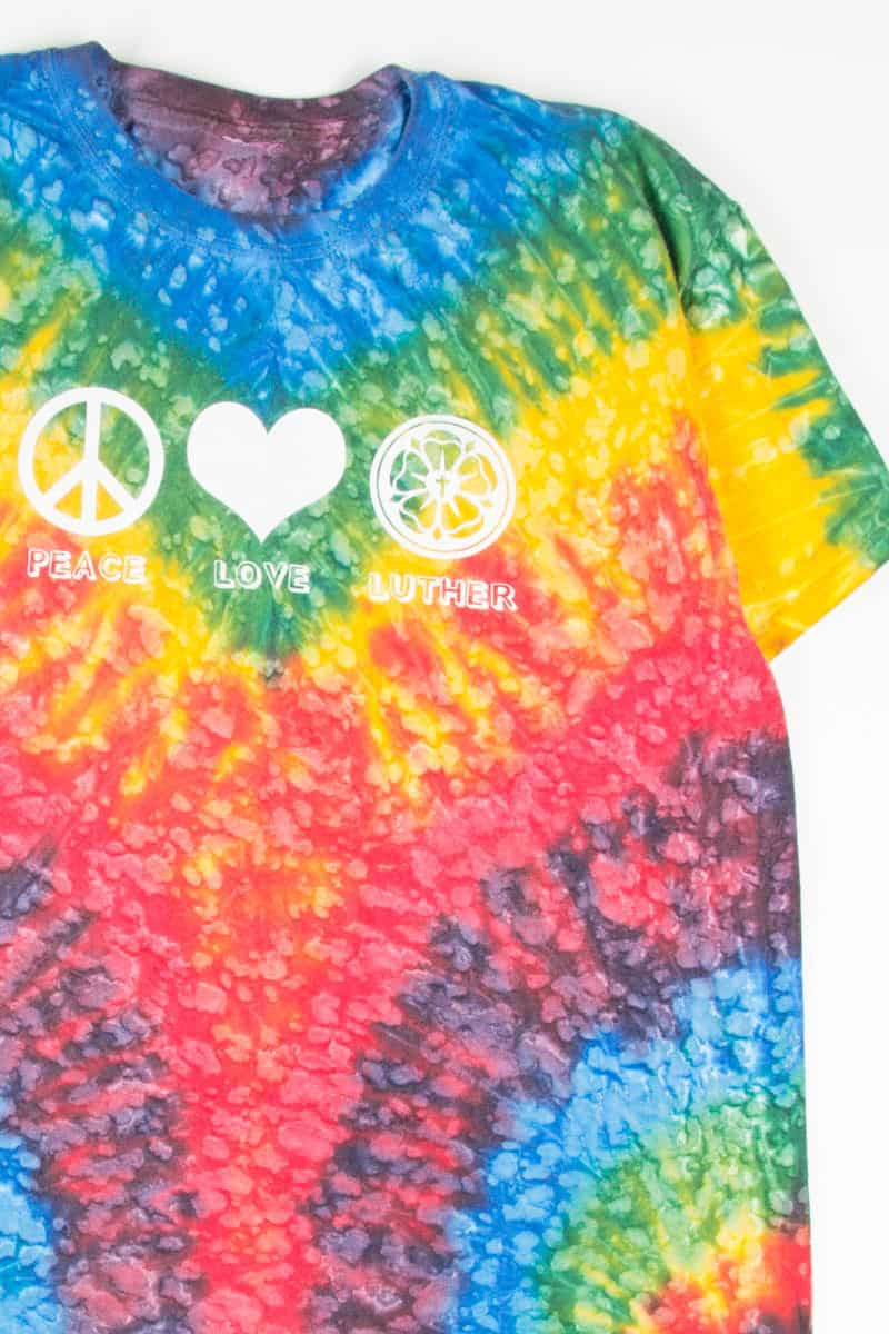 Peace Love Luther Tie Dye T-Shirt