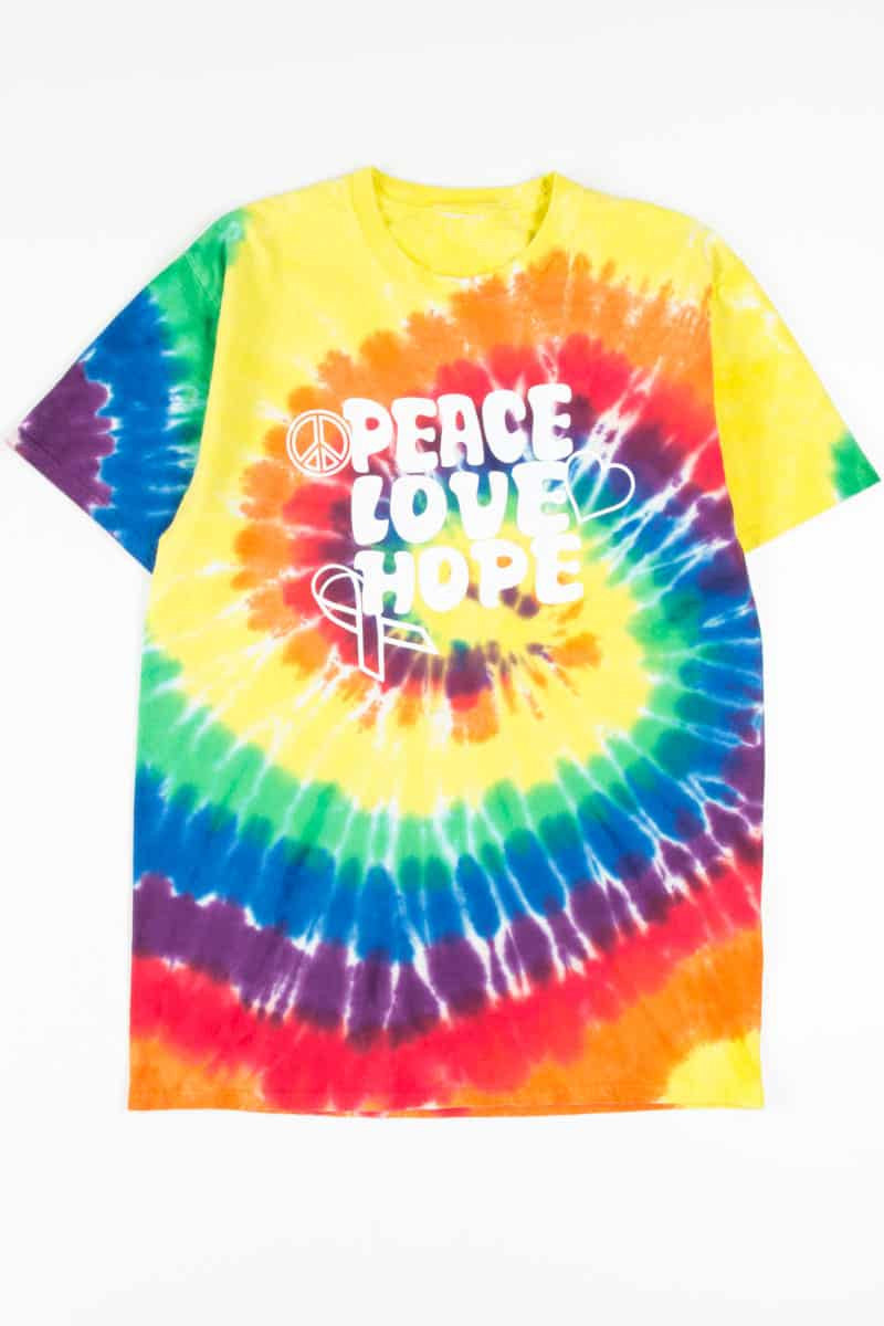 Peace Love Hope Tie Dye T-Shirt
