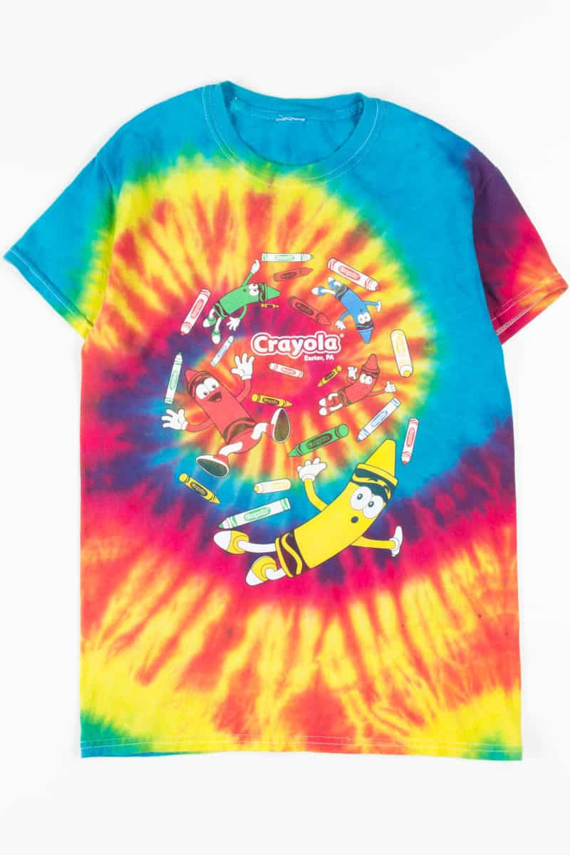 Cayola Crayon Swirls Tie Dye T-Shirt