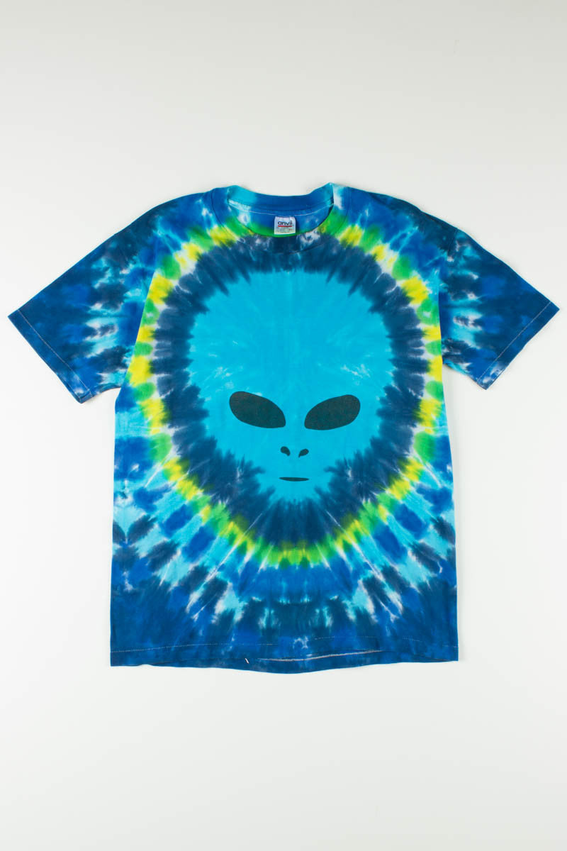 Blue Alien Tie Dye Tee