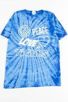 Peace, Love & Tigers Tie Dye Tee