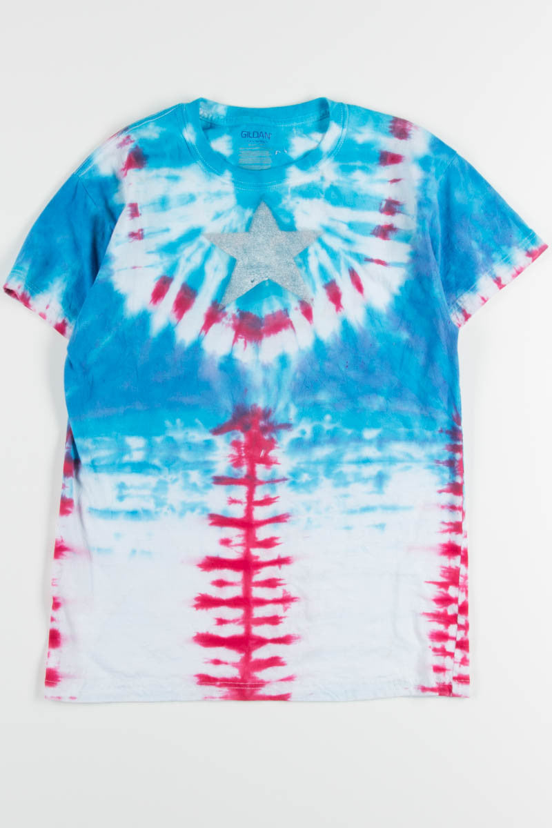 Captain America Inspired Tie Dye Tee