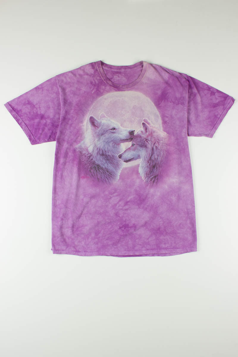 Purple Wolf Tie Dye Tee