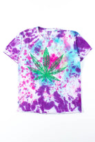 Purple & Pink Dalmatian Weed Tee (Small)
