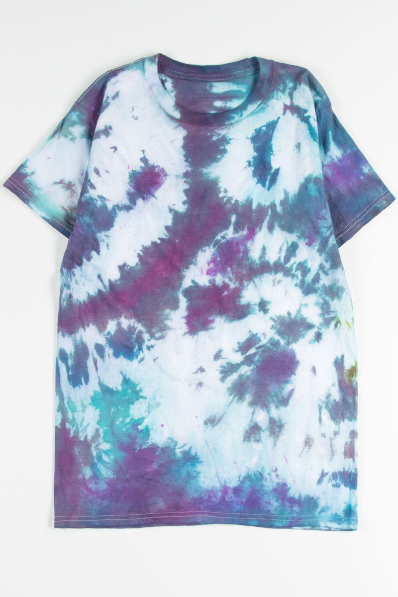 Teal & Purple Tie Dye Tee