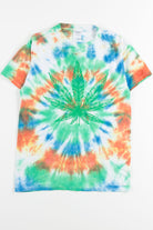 Green & Orange Weed Tie Dye Tee
