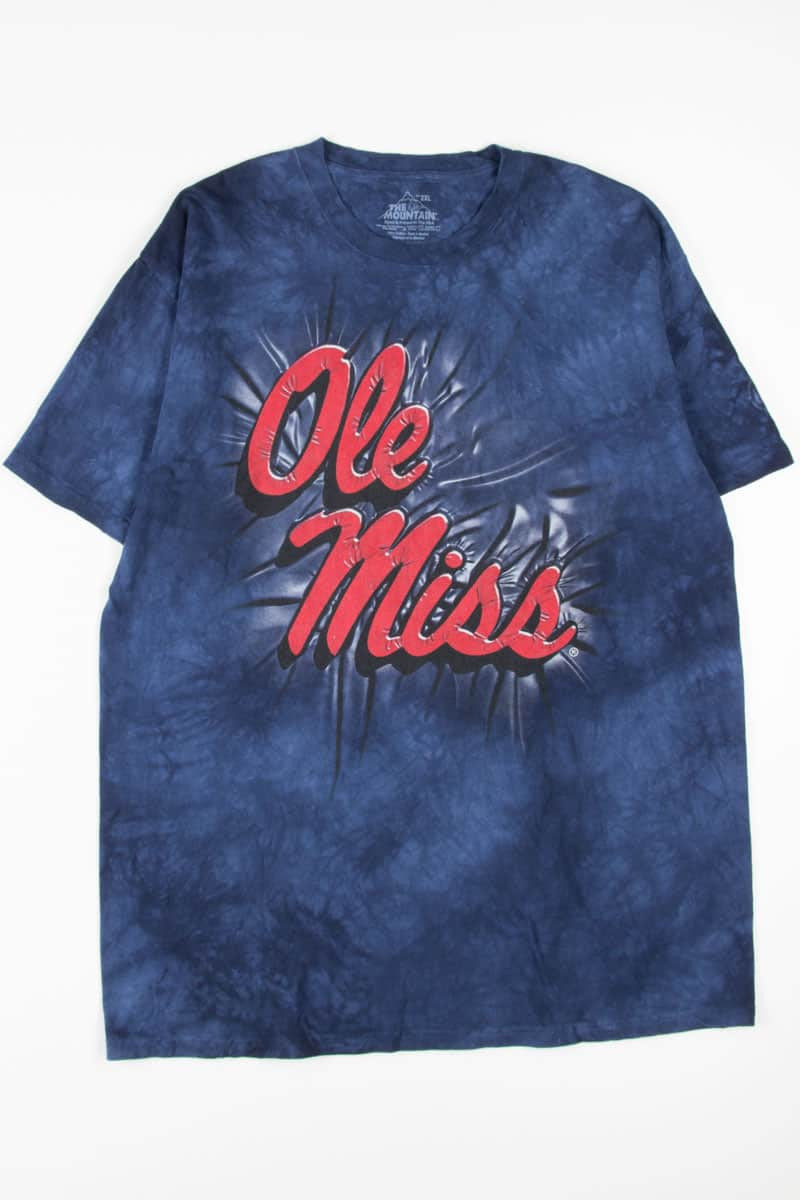 Ole Miss Stonewashed Tie Dye T-Shirt