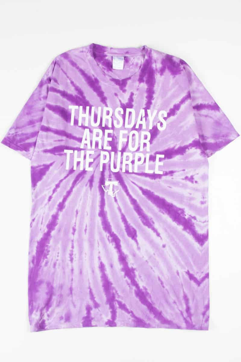 Thursdays Are For The Purple Tie Dye T-Shirt