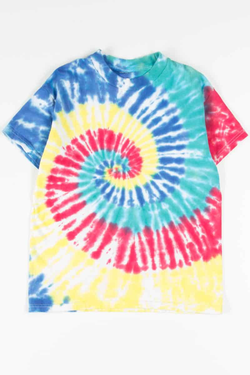 Kid's Rainbow Swirling Tie Dye T-Shirt