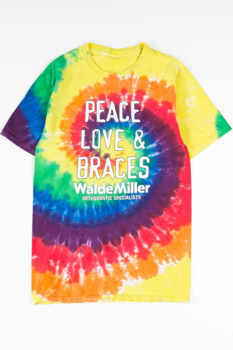 Peace Love & Braces Tie Dye T-Shirt 2