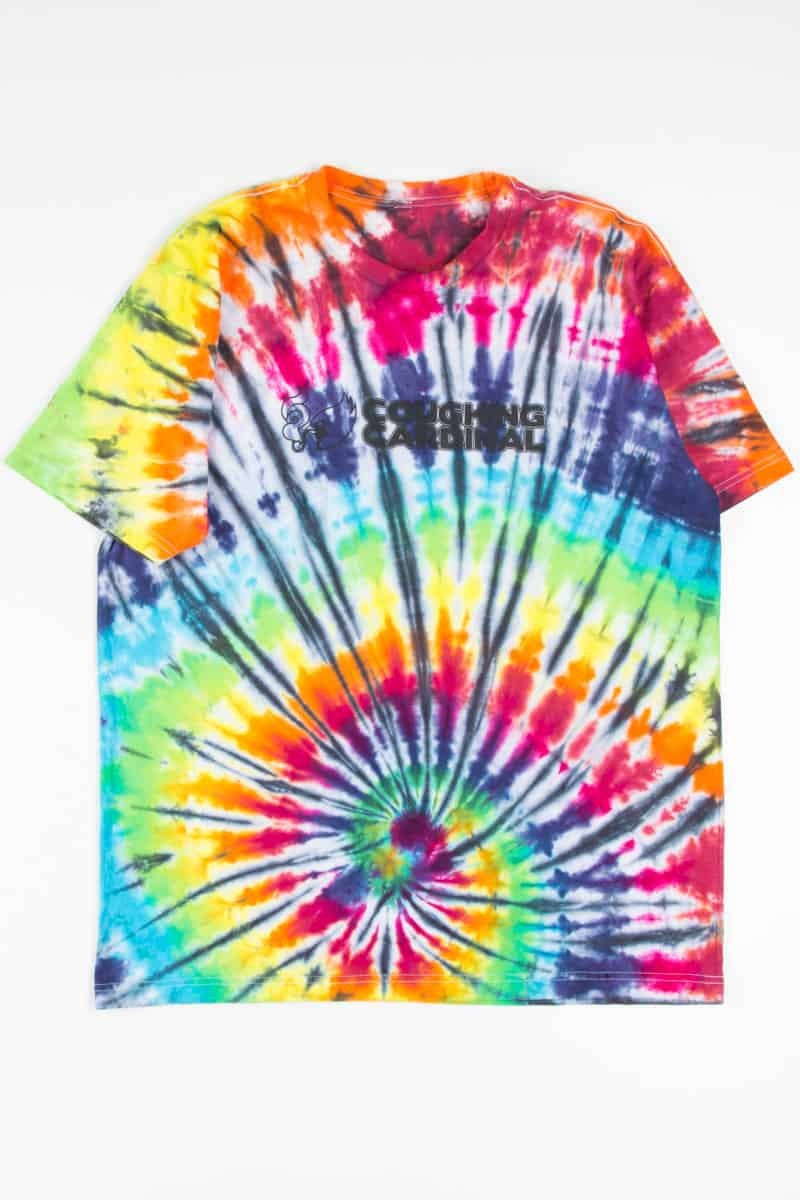 Coughing Cardinal Tie Dye T-Shirt