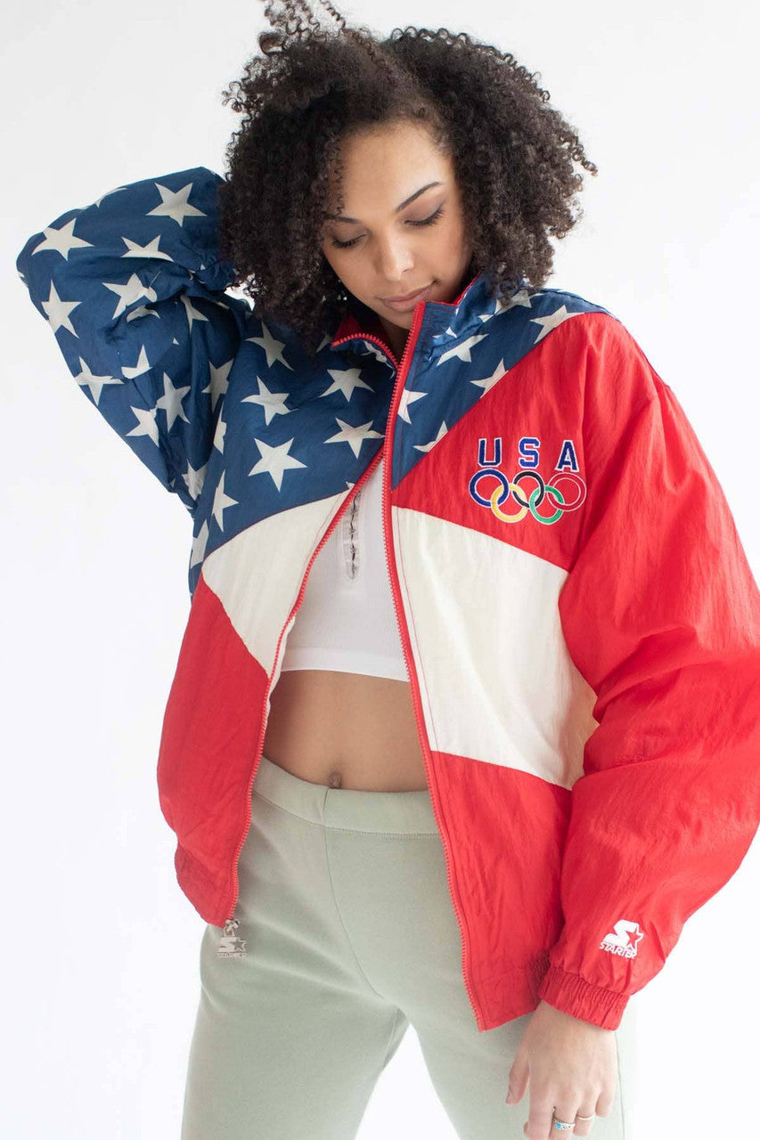 Vintage USA Olympics Stars & Stripes Starter Jacket (1990s)