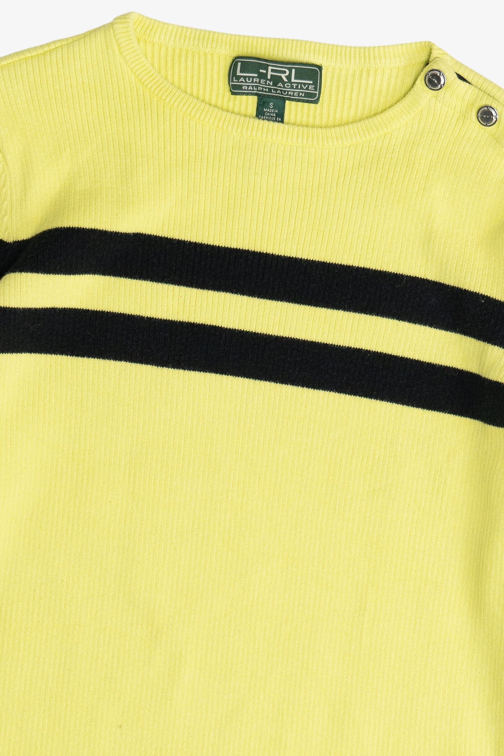 Vintage Ralph Lauren Active Neon Yellow Long Sleeve Shirt (1990s)