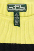 Vintage Ralph Lauren Active Neon Yellow Long Sleeve Shirt (1990s)