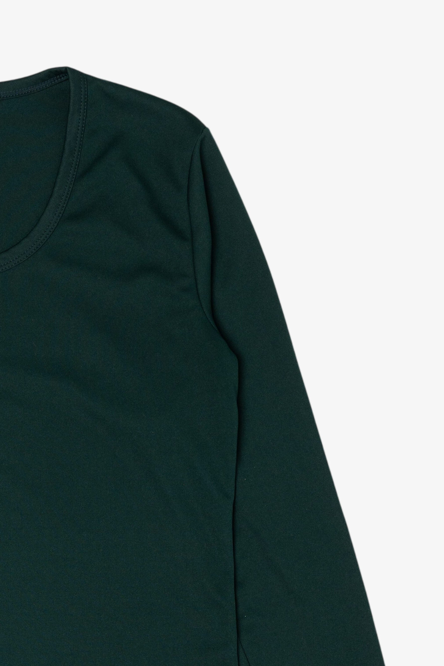 Vintage Emerald Long Sleeve Stain Like Shirt (1990s)