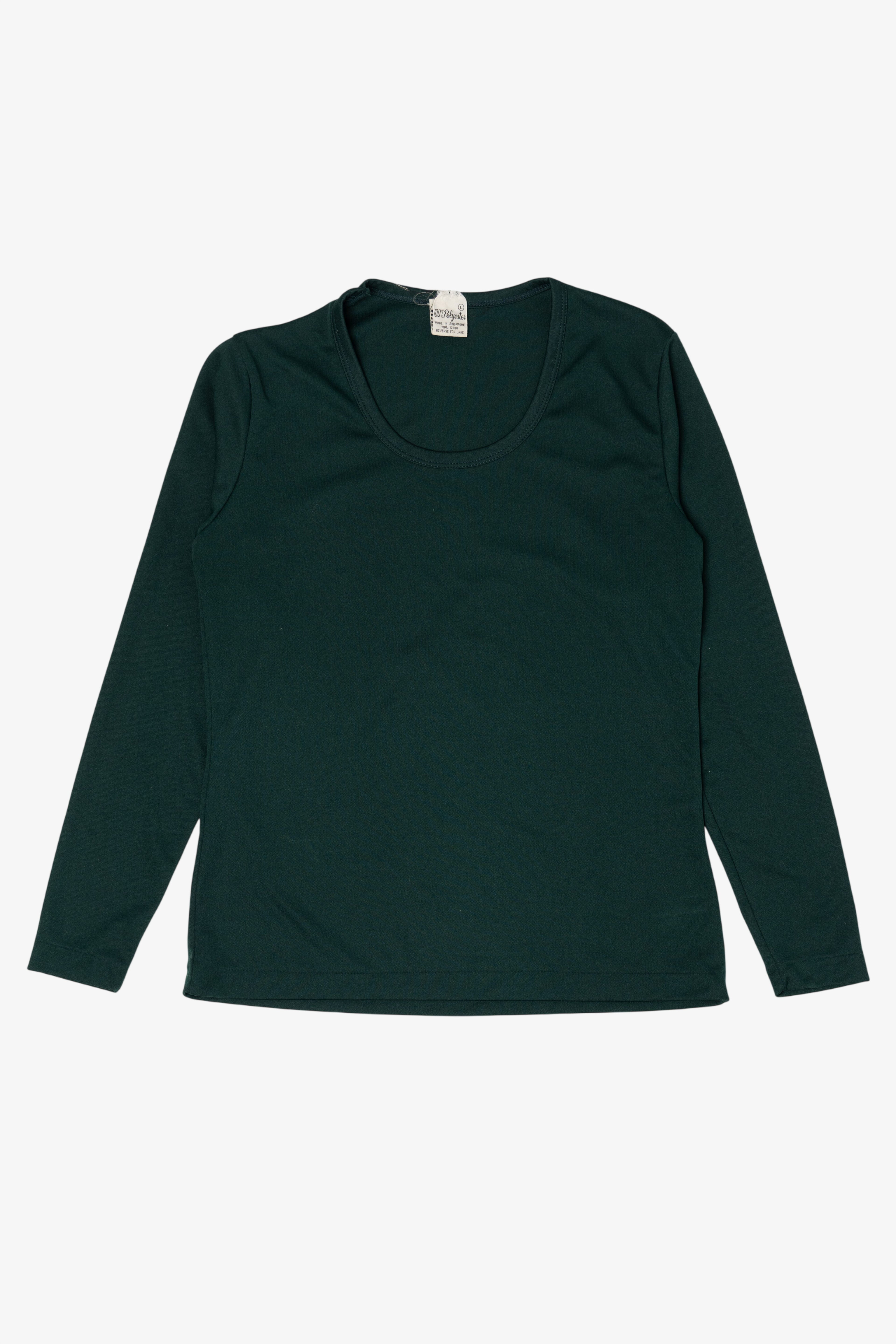 Vintage Emerald Long Sleeve Stain Like Shirt (1990s)