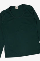 Vintage Emerald Long Sleeve Stain Like Shirt (1990s)