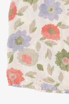 Vintage Linen Hot Cotton Floral Sleeveless Shirt (2000s)