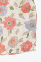 Vintage Linen Hot Cotton Floral Sleeveless Shirt (2000s)