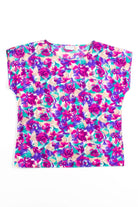 Boxy Floral Silk Top
