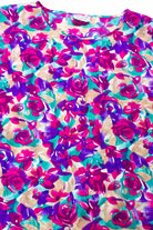 Boxy Floral Silk Top
