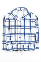 Vintage Plaid Button Up Jacket Top
