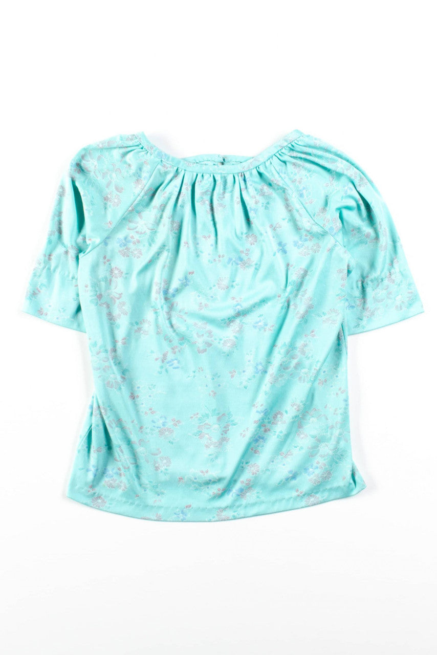 Mint Floral Blouse