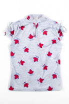 Vintage Land 'n' Sea Tie Sleeve Blouse