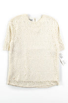 Vintage Floral Lace Layered Blouse